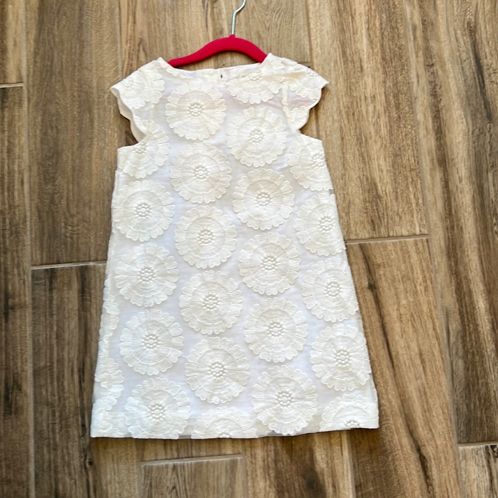 Gymboree white embroidery dress floral Size 4